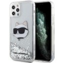 Karl Lagerfeld KLHCP12MLNCHCS iPhone 12/12 Pro 6,1" srebrny/silver hardcase Glitter Choupette Head
