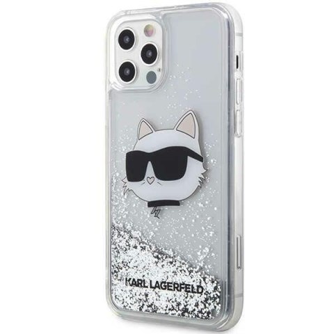 Karl Lagerfeld KLHCP12MLNCHCS iPhone 12/12 Pro 6,1" srebrny/silver hardcase Glitter Choupette Head