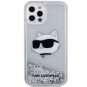 Karl Lagerfeld KLHCP12MLNCHCS iPhone 12/12 Pro 6,1" srebrny/silver hardcase Glitter Choupette Head