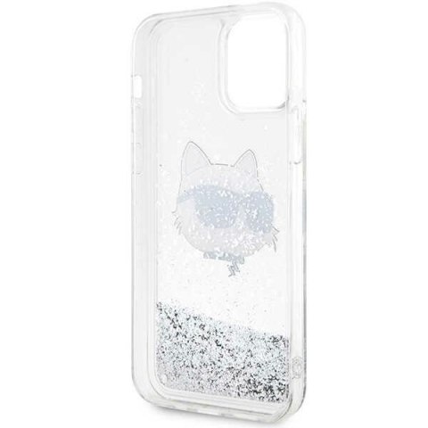 Karl Lagerfeld KLHCP12MLNCHCS iPhone 12/12 Pro 6,1" srebrny/silver hardcase Glitter Choupette Head