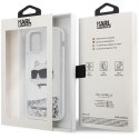 Karl Lagerfeld KLHCP12MLNCHCS iPhone 12/12 Pro 6,1" srebrny/silver hardcase Glitter Choupette Head