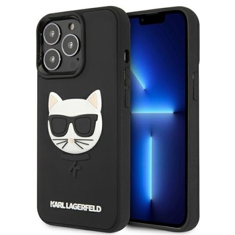 Karl Lagerfeld KLHCP13LCH3DBK 13 Pro /13 6,1" czarny/black hardcase 3D Rubber Choupette
