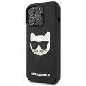Karl Lagerfeld KLHCP13LCH3DBK 13 Pro /13 6,1" czarny/black hardcase 3D Rubber Choupette