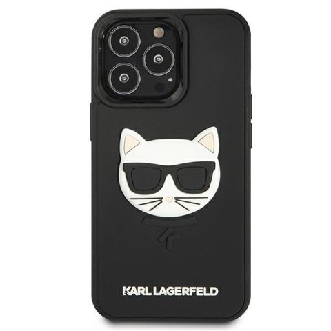 Karl Lagerfeld KLHCP13LCH3DBK 13 Pro /13 6,1" czarny/black hardcase 3D Rubber Choupette