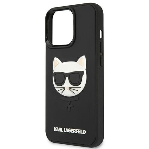 Karl Lagerfeld KLHCP13LCH3DBK 13 Pro /13 6,1" czarny/black hardcase 3D Rubber Choupette
