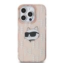 Karl Lagerfeld KLHCP13LHKLPCHP iPhone13 Pro / 13 6.1" różowy/pink hardcase IML Choupette Head & Monogram