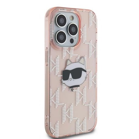 Karl Lagerfeld KLHCP13LHKLPCHP iPhone13 Pro / 13 6.1" różowy/pink hardcase IML Choupette Head & Monogram
