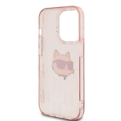 Karl Lagerfeld KLHCP13LHKLPCHP iPhone13 Pro / 13 6.1" różowy/pink hardcase IML Choupette Head & Monogram