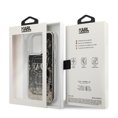 Karl Lagerfeld KLHCP13LLGGKBK iPhone 13Pro/ 13 6,1"czarny/black hardcase Liquid Glitter Gatsby