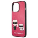 Karl Lagerfeld KLHCP13LPCUSKCP iPhone13 Pro / 13 6,1" fuksja/fuchsia hardcase Ikonik Karl & Choupette