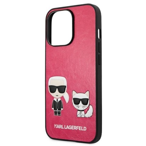 Karl Lagerfeld KLHCP13LPCUSKCP iPhone13 Pro / 13 6,1" fuksja/fuchsia hardcase Ikonik Karl & Choupette