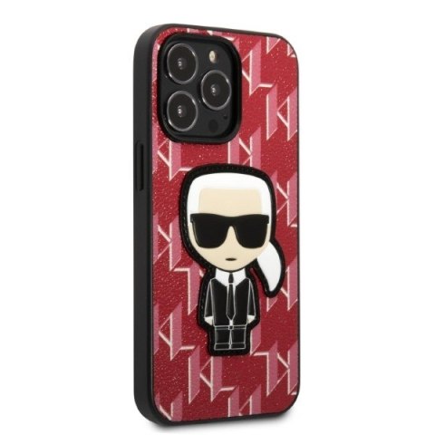 Karl Lagerfeld KLHCP13LPMNIKPI iPhone 13 Pro / 13 6,1" hardcase czerwony/red Monogram Ikonik Patch