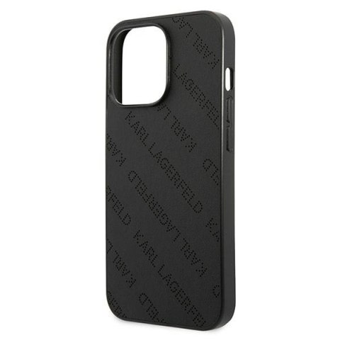 Karl Lagerfeld KLHCP13LPTLK iPhone 13Pro / 13 6,1" hardcase czarny/black Perforated Allover