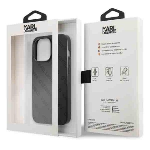 Karl Lagerfeld KLHCP13LPTLK iPhone 13Pro / 13 6,1" hardcase czarny/black Perforated Allover