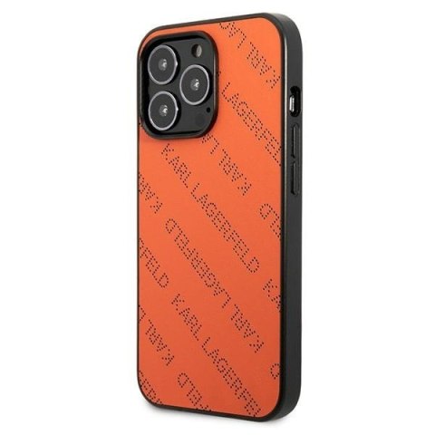 Karl Lagerfeld KLHCP13LPTLO iPhone 13Pro / 13 6,1" hardcase pomarańczowy/orange Perforated Allover