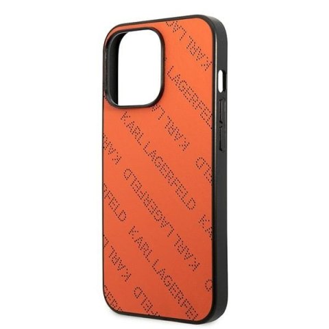 Karl Lagerfeld KLHCP13LPTLO iPhone 13Pro / 13 6,1" hardcase pomarańczowy/orange Perforated Allover