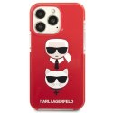 Karl Lagerfeld KLHCP13LTPE2TR iPhone 13Pro / 13 6,1" hardcase czerwony/red Karl&Choupette Head