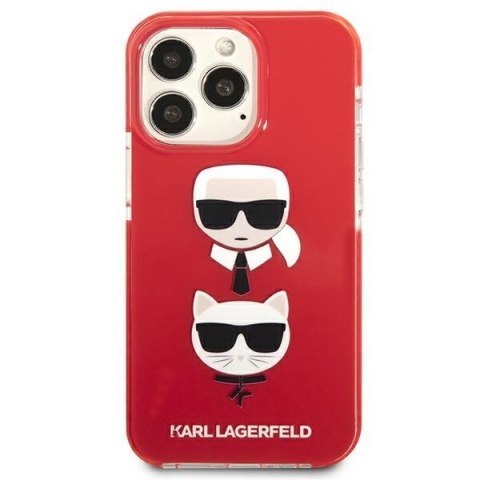 Karl Lagerfeld KLHCP13LTPE2TR iPhone 13Pro / 13 6,1" hardcase czerwony/red Karl&Choupette Head