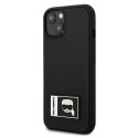 Karl Lagerfeld KLHCP13M3DKPK iPhone 13 / 14 / 15 6,1" czarny/black hardcase Ikonik Patch