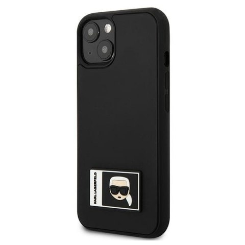 Karl Lagerfeld KLHCP13M3DKPK iPhone 13 / 14 / 15 6,1" czarny/black hardcase Ikonik Patch