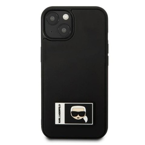 Karl Lagerfeld KLHCP13M3DKPK iPhone 13 / 14 / 15 6,1" czarny/black hardcase Ikonik Patch