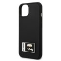 Karl Lagerfeld KLHCP13M3DKPK iPhone 13 / 14 / 15 6,1" czarny/black hardcase Ikonik Patch
