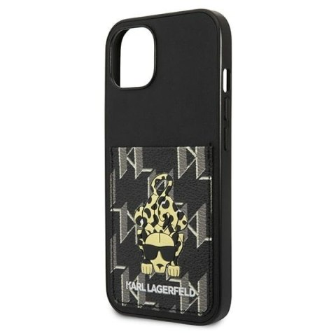 Karl Lagerfeld KLHCP13MCANCNK iPhone 13 / 14 / 15 6,1" hardcase czarny/black Karlimals Cardslot
