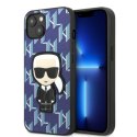 Karl Lagerfeld KLHCP13MPMNIKBL iPhone 13/ 14 / 15 6,1" hardcase niebieski/blue Monogram Ikonik Patch