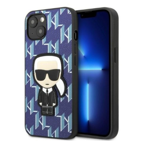 Karl Lagerfeld KLHCP13MPMNIKBL iPhone 13/ 14 / 15 6,1" hardcase niebieski/blue Monogram Ikonik Patch