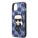 Karl Lagerfeld KLHCP13MPMNIKBL iPhone 13/ 14 / 15 6,1" hardcase niebieski/blue Monogram Ikonik Patch