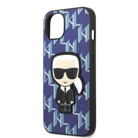 Karl Lagerfeld KLHCP13MPMNIKBL iPhone 13/ 14 / 15 6,1" hardcase niebieski/blue Monogram Ikonik Patch