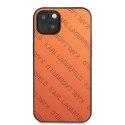 Karl Lagerfeld KLHCP13MPTLO iPhone 13/ 14 / 15 6,1" hardcase pomarańczowy/orange Perforated Allover
