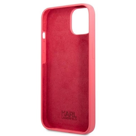 Karl Lagerfeld KLHCP13MSLMP1PI iPhone 13 / 14 / 15 6,1" hardcase fuksja/fuchsia Silicone Plaque