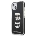 Karl Lagerfeld KLHCP13MTPE2TK iPhone 13/ 14 / 15 6,1" hardcase czarny/black Karl&Choupette Head
