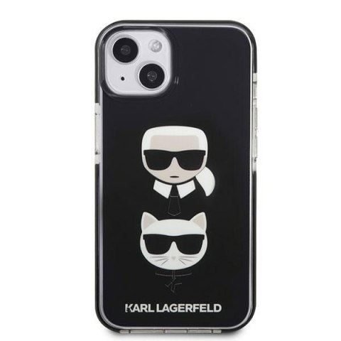 Karl Lagerfeld KLHCP13MTPE2TK iPhone 13/ 14 / 15 6,1" hardcase czarny/black Karl&Choupette Head