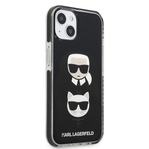 Karl Lagerfeld KLHCP13MTPE2TK iPhone 13/ 14 / 15 6,1" hardcase czarny/black Karl&Choupette Head