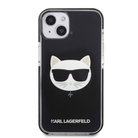Karl Lagerfeld KLHCP13MTPECK iPhone 13/ 14 / 15 6,1" hardcase czarny/black Choupette Head
