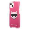 Karl Lagerfeld KLHCP13MTPECPI iPhone 13 / 14 / 15 6,1" hardcase fuksja/fuschia Choupette Head