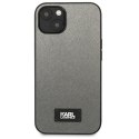 Karl Lagerfeld KLHCP13SSFMP2DG iPhone 13mini 5,4" hardcase srebrny/silver Saffiano Plaque