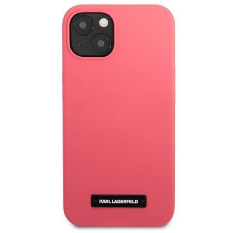 Karl Lagerfeld KLHCP13SSLMP1PI iPhone 13mini 5,4" hardcase fuksja/fuchsia Silicone Plaque