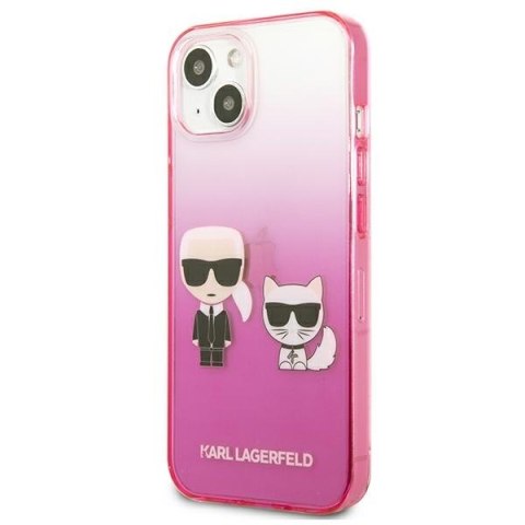 Karl Lagerfeld KLHCP13STGKCP iPhone 13mini 5,4" hardcase różowy/pink Gradient Ikonik Karl & Choupette