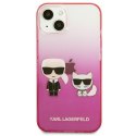 Karl Lagerfeld KLHCP13STGKCP iPhone 13mini 5,4" hardcase różowy/pink Gradient Ikonik Karl & Choupette