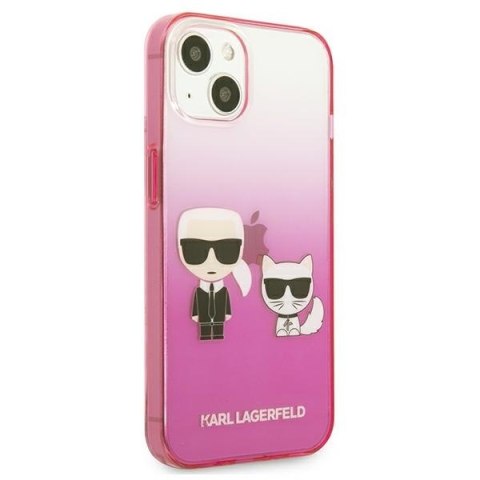 Karl Lagerfeld KLHCP13STGKCP iPhone 13mini 5,4" hardcase różowy/pink Gradient Ikonik Karl & Choupette