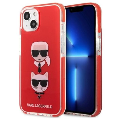 Karl Lagerfeld KLHCP13STPE2TR iPhone 13mini 5,4" hardcase czerwony/red Karl&Choupette Head