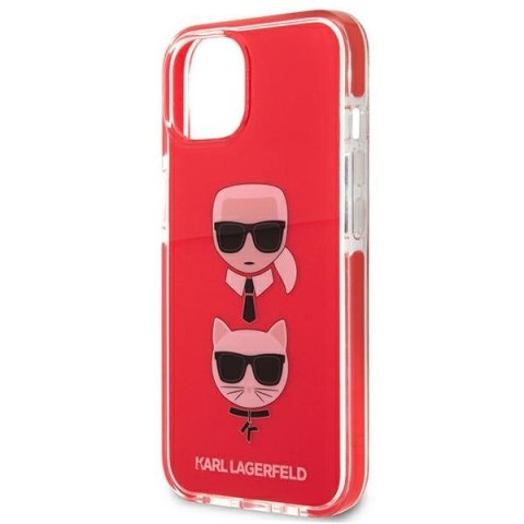 Karl Lagerfeld KLHCP13STPE2TR iPhone 13mini 5,4" hardcase czerwony/red Karl&Choupette Head