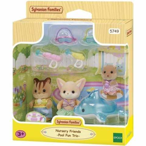 Akcesoria do Domku dla Lalek Sylvanian Families 5749 Nursery Friends Pool Fun trio