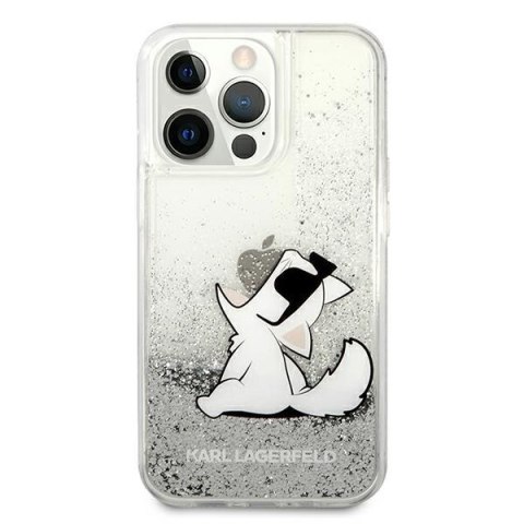 Karl Lagerfeld KLHCP13XGCFS iPhone 13Pro Max 6,7" srebrny/silver hardcase Liquid Glitter Choupette Fun