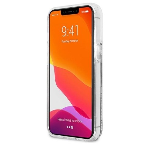 Karl Lagerfeld KLHCP13XGCFS iPhone 13Pro Max 6,7" srebrny/silver hardcase Liquid Glitter Choupette Fun