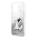 Karl Lagerfeld KLHCP13XGCFS iPhone 13Pro Max 6,7" srebrny/silver hardcase Liquid Glitter Choupette Fun
