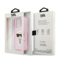 Karl Lagerfeld KLHCP13XKHTUGLP iPhone 13Pro Max 6,7" różowy/pink hardcase Glitter Karl`s Head